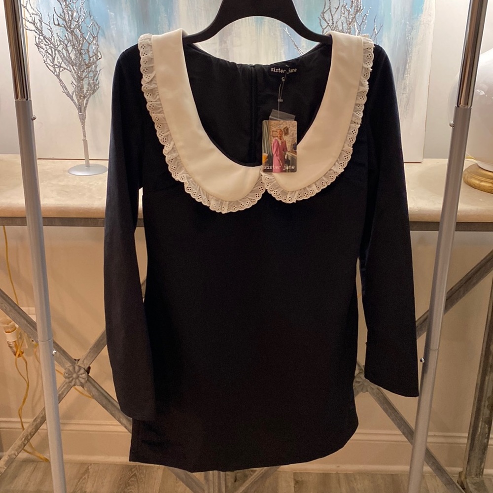 NWT Sister Jane black velvet dress